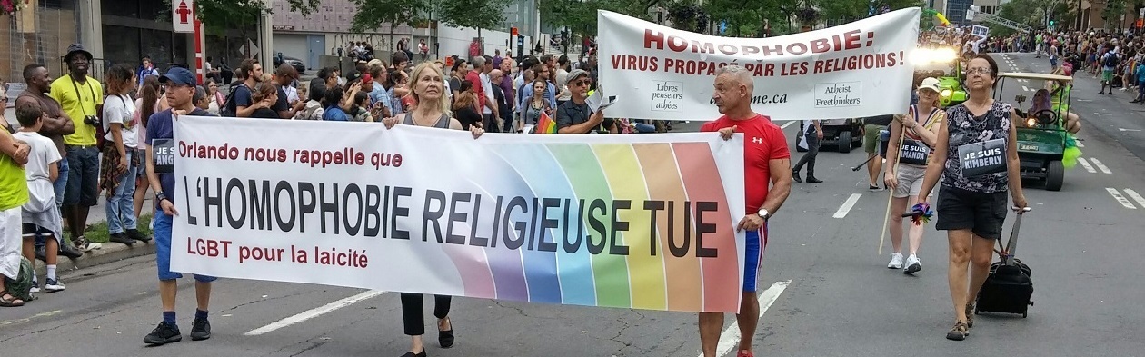 LGBT for Secularism in 2016 Montreal Pride Parade